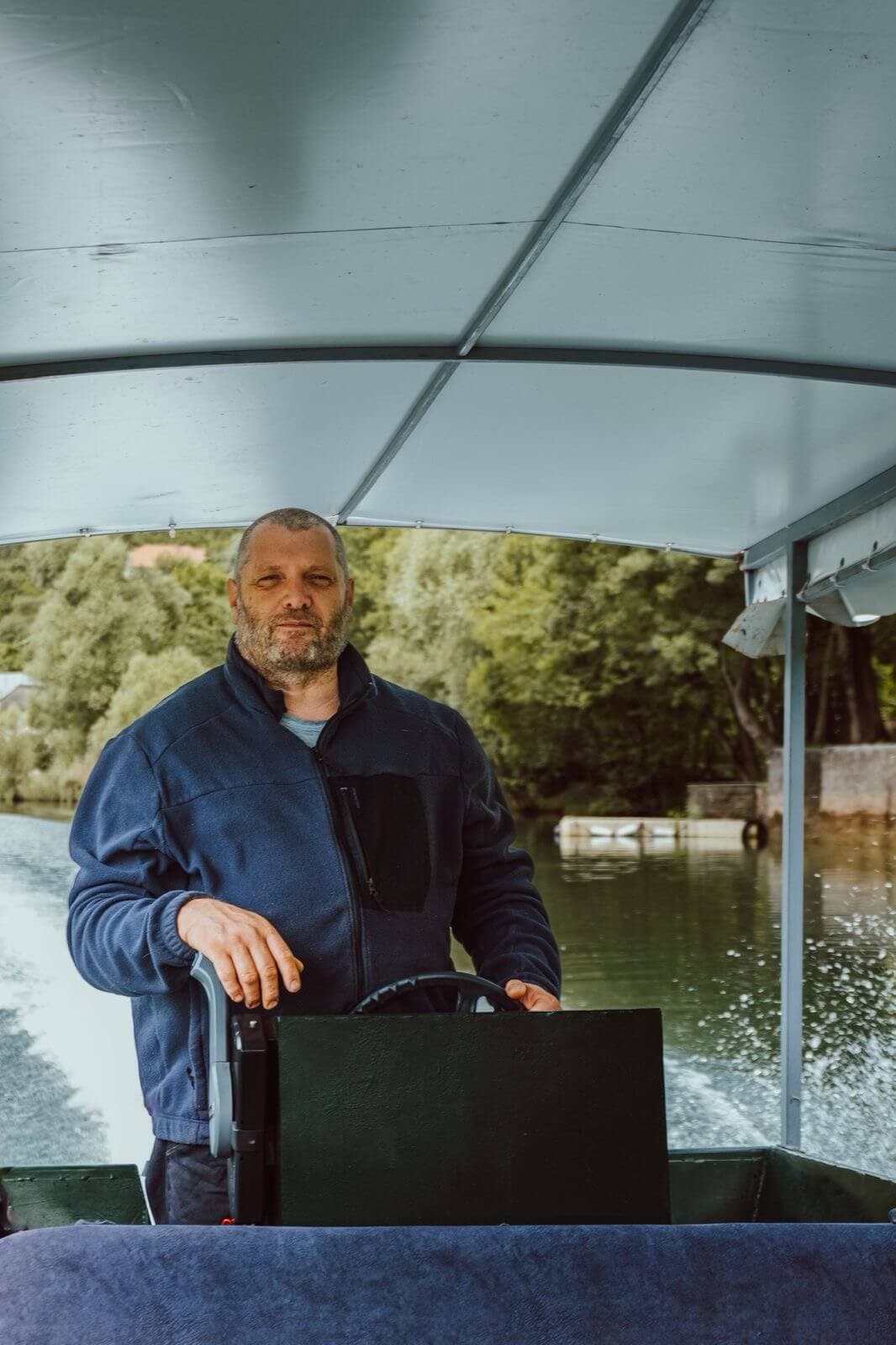 Captain Dusko on Skadar Lake
